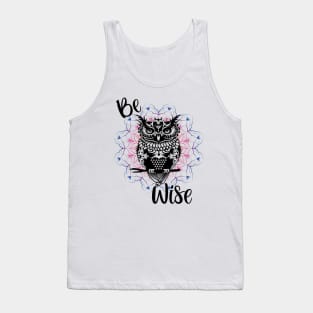 Be Wise Owl Mandala Tank Top